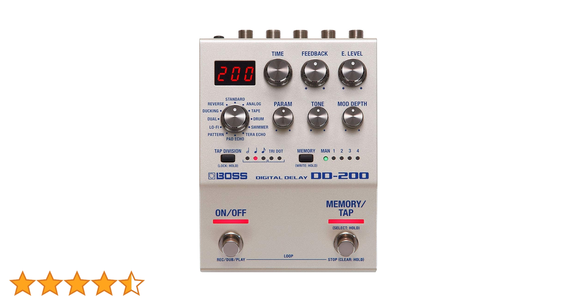 Amazon | BOSS デジタルディレイギターペダル (DD-200) | ディレイ